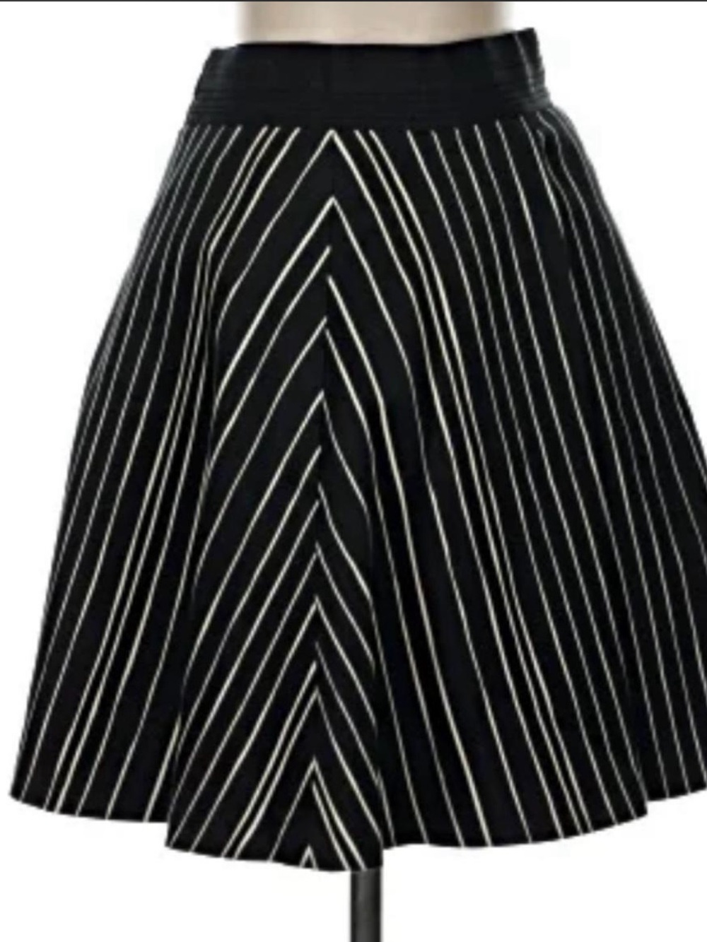 Alice + Olivia Black and White A-Line Skirt